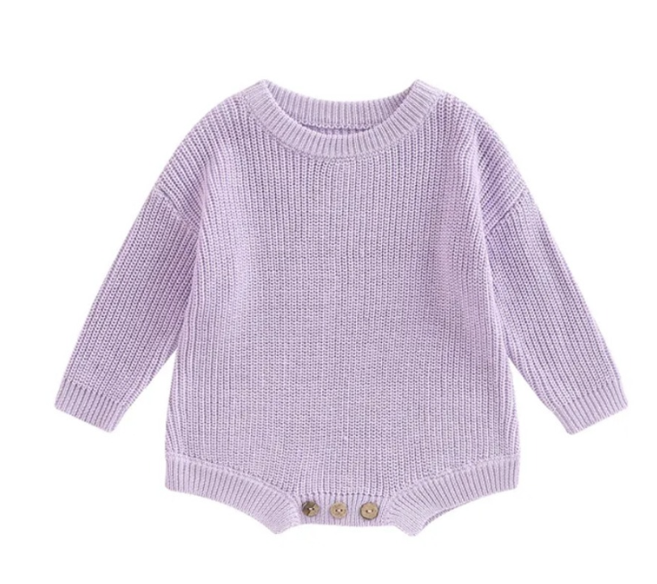 Långärmad babyromper