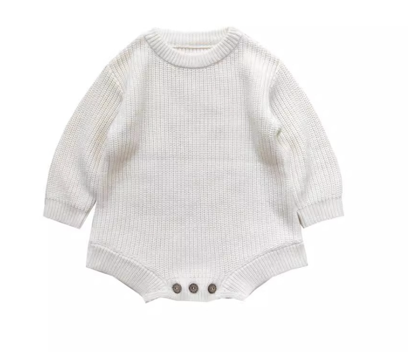 Långärmad babyromper