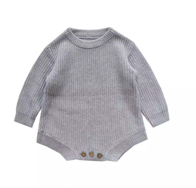 Långärmad babyromper