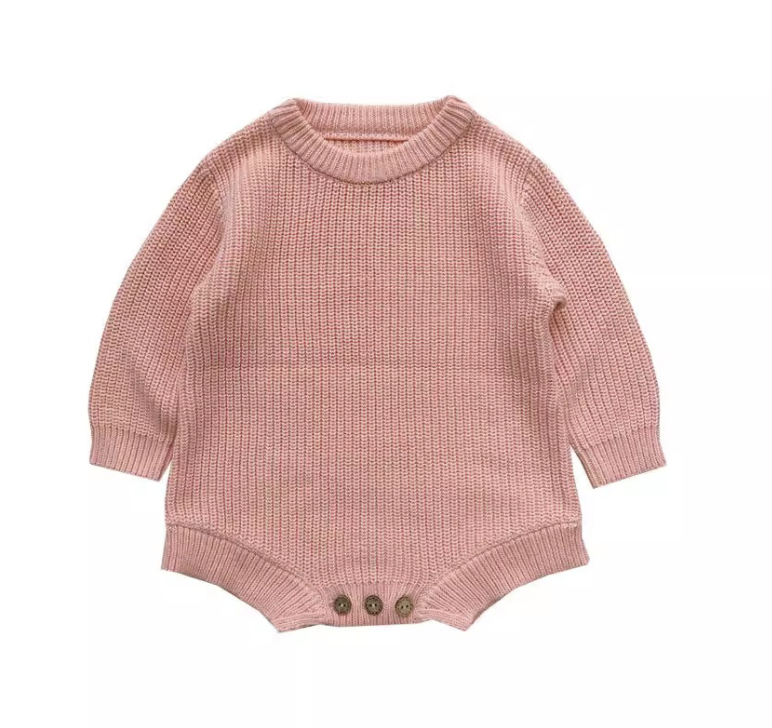 Långärmad babyromper
