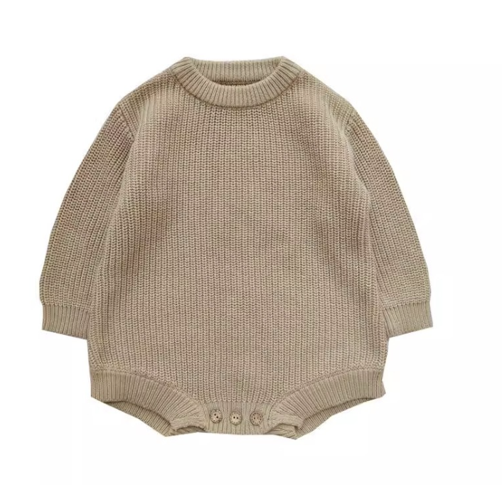 Långärmad babyromper