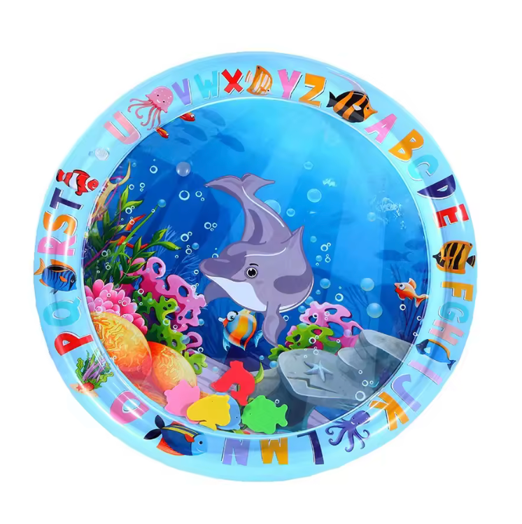 Rund vattenmatta för magträning