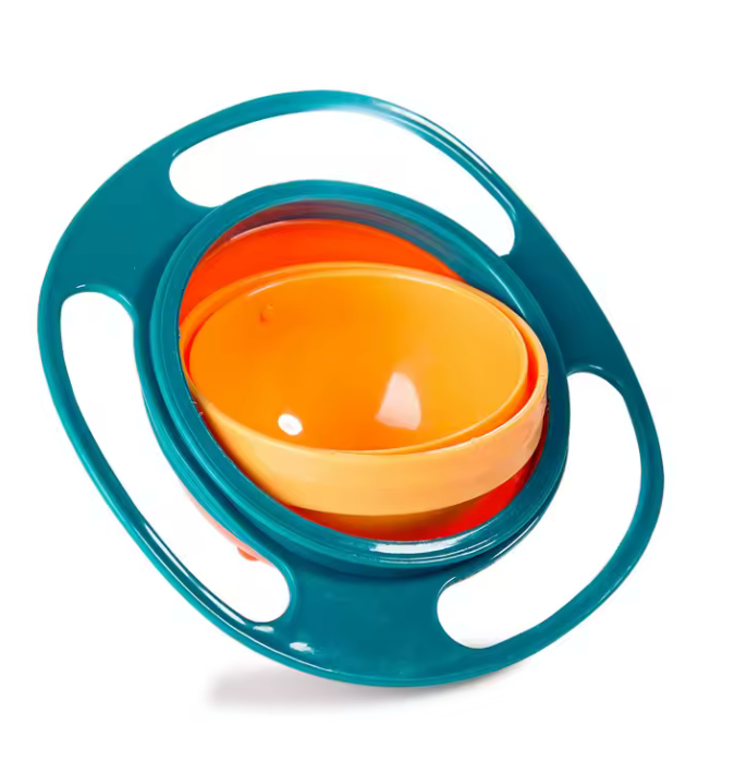 Roterande Spillfri skål för barn
