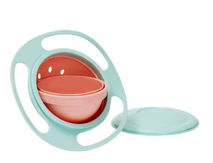 Roterande Spillfri skål för barn