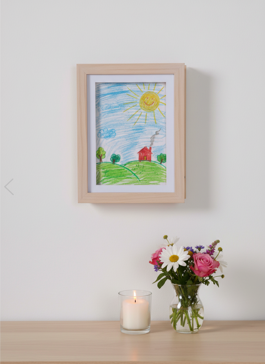 Konsttavla för teckningar